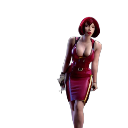 dress, staff, 3d render, concept art transparent PNG cut-out