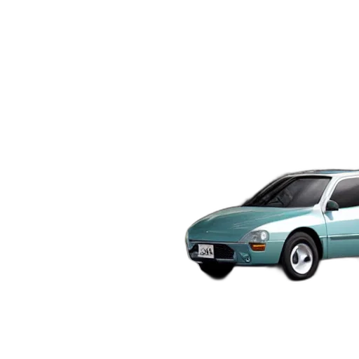 car, animal, 3d render, vaporwave, photorealistic, concept art, green transparent PNG cut-out