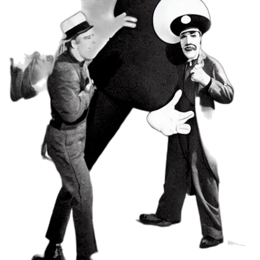 staff, hat, jacket, mask transparent PNG cut-out