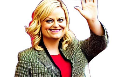 jacket, staff, animal, creature, cartoon, leslie, knope, show transparent PNG cut-out