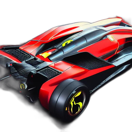 car, concept art, 3d render, photorealistic transparent PNG cut-out