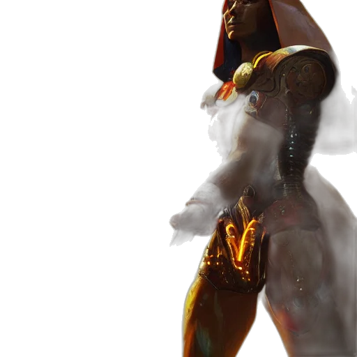 robot, dress, sword, creature transparent PNG cut-out