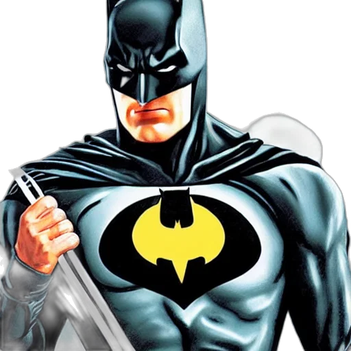comic book art, concept art, photorealistic, cartoon, ryan, renolds, batman transparent PNG cut-out