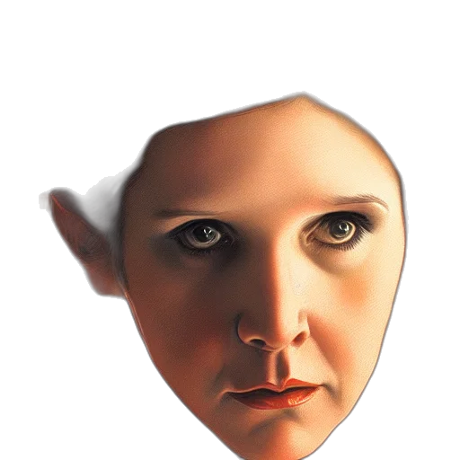 face, mask, creature, jewelry, photorealistic, 3d render, concept art, fantasy art transparent PNG cut-out
