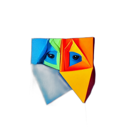 mask, umbrella, face, hat, 3d render, photorealistic, concept art, vaporwave transparent PNG cut-out