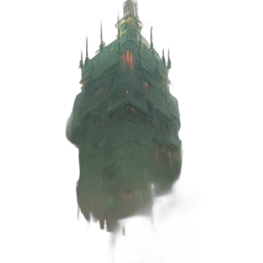 crown, dragon, creature, tree, concept art, fantasy art, watercolor, 3d render transparent PNG cut-out