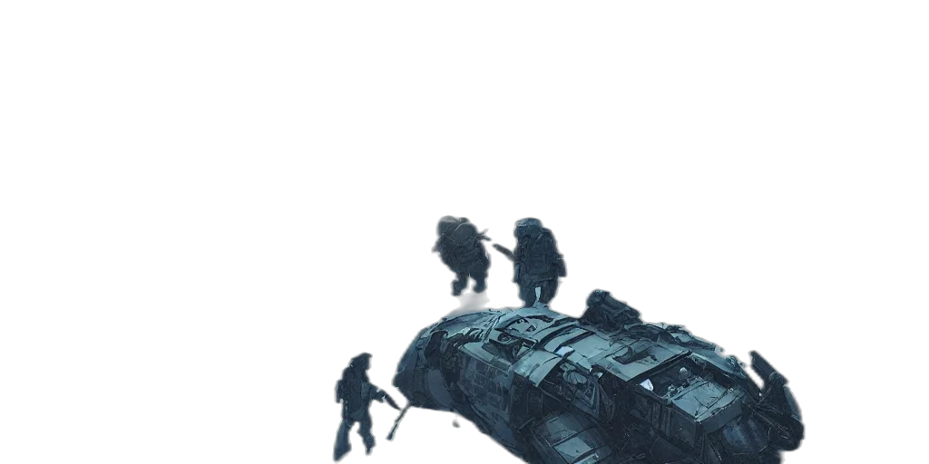 weapon, robot, concept art, pixel art transparent PNG cut-out