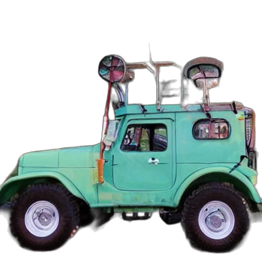 car, robot, weapon, 3d render, concept art, cartoon, photorealistic, cj7 transparent PNG cut-out