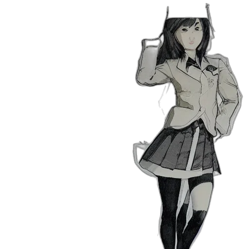 dress, jacket, staff, weapon transparent PNG cut-out