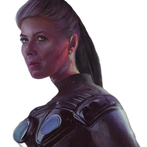 face, staff, robot, concept art transparent PNG cut-out