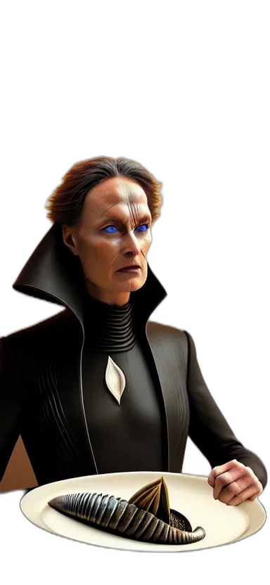 staff, face, concept art, 3d render, dune, movie, concept, art transparent PNG cut-out