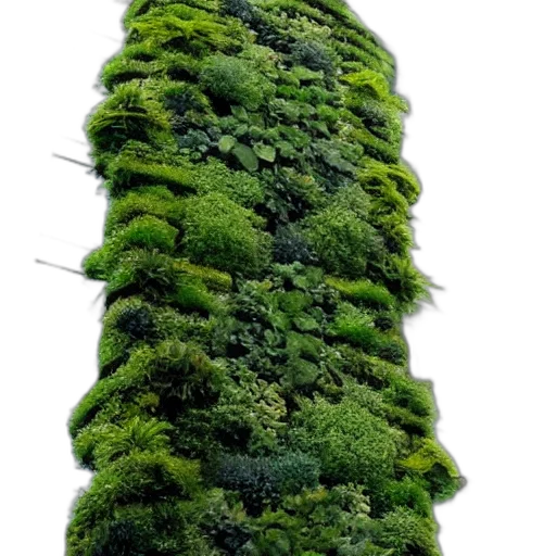 tree, hair, staff, crown, 3d render, photorealistic, concept art, forest transparent PNG cut-out