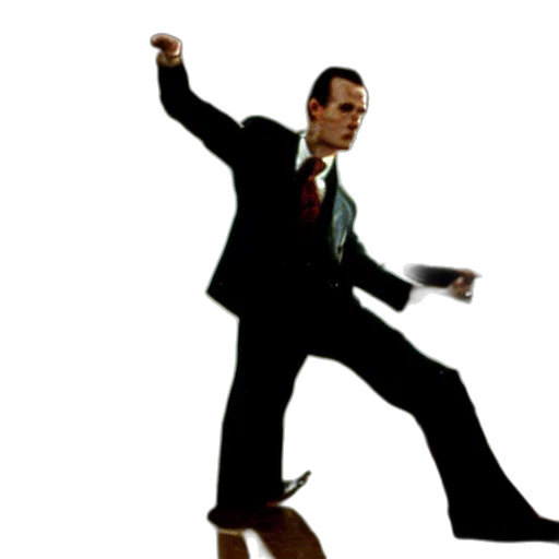 staff, 3d render, concept art, running transparent PNG cut-out