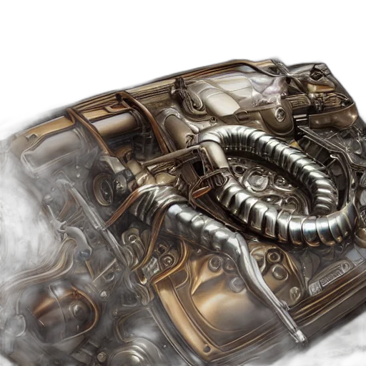 car, concept art, photorealistic, fantasy art, 3d render, bmw, engine, made transparent PNG cut-out