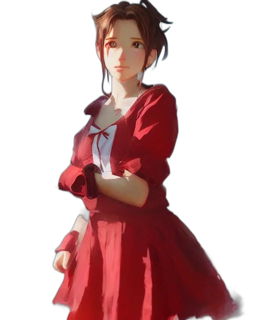 dress, staff, face, concept art transparent PNG cut-out
