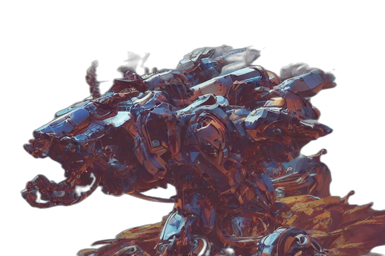 robot, dragon, weapon, creature transparent PNG cut-out