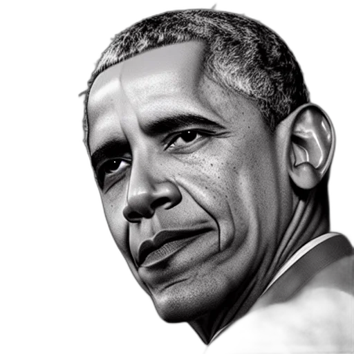 face, photorealistic, pencil sketch, 3d render, comic book art, president, obama, lizard transparent PNG cut-out