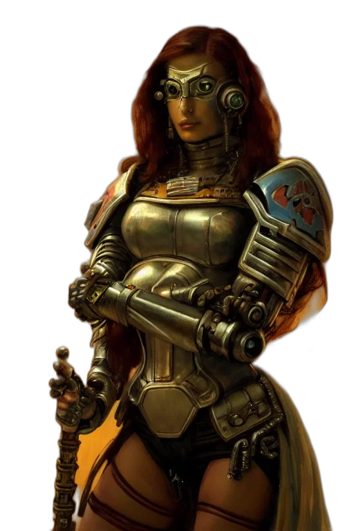 robot, staff, weapon, concept art transparent PNG cut-out