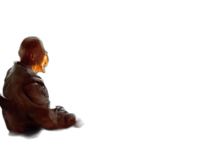 robot, creature, weapon, staff transparent PNG cut-out