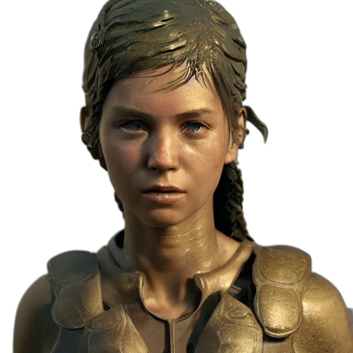 face, staff, weapon, concept art, 3d render, photorealistic, fantasy art, earth tones transparent PNG cut-out