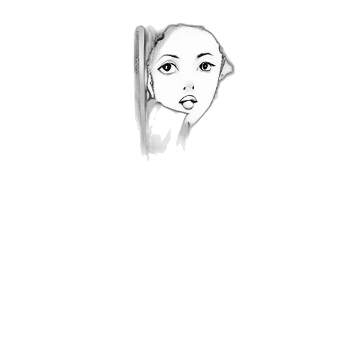 face, mask, staff, hair, pencil sketch, photorealistic, cartoon, concept art transparent PNG cut-out