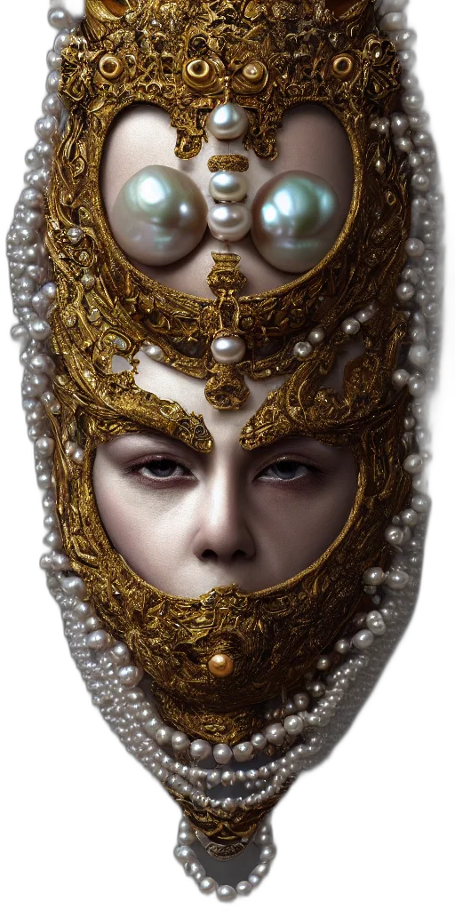 mask, crown, jewelry, face, photorealistic, fantasy art, concept art, 3d render transparent PNG cut-out