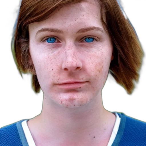 face, mask, hair, robot transparent PNG cut-out