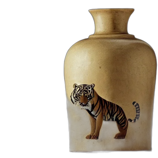 bottle, photorealistic, 3d render, oil painting transparent PNG cut-out