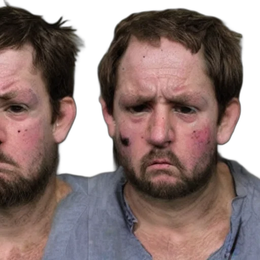 face, mask, photorealistic, beaten transparent PNG cut-out