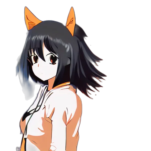 staff, dress, hat, animal, anime, cartoon, pixel art, concept art transparent PNG cut-out