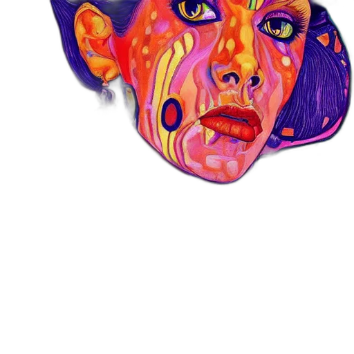 mask, face, hat, umbrella, watercolor, comic book art, cartoon, photorealistic transparent PNG cut-out