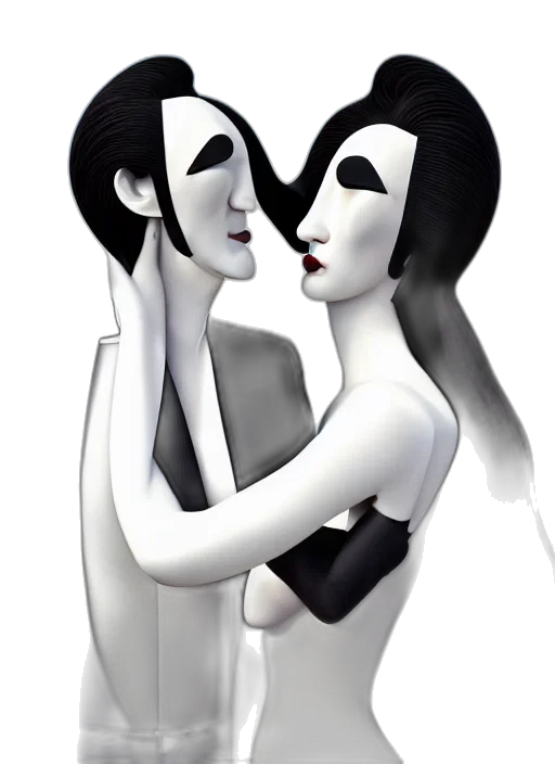 mask, jewelry, face, concept art, 3d render, photorealistic, cartoon, monochrome transparent PNG cut-out