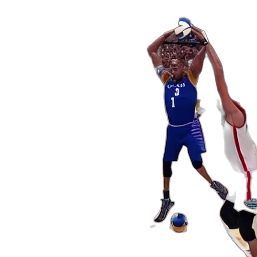nba, player, spikes, ball transparent PNG cut-out