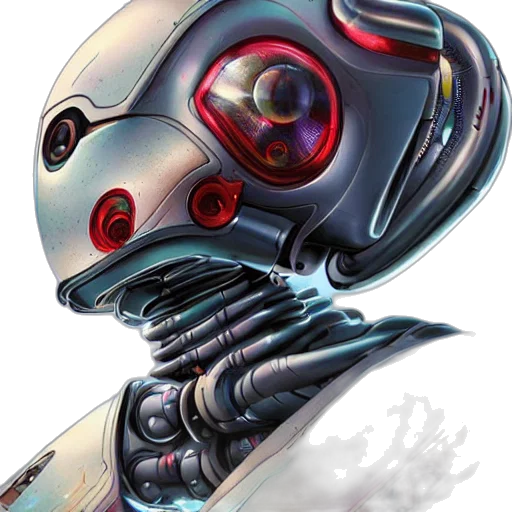 robot, mask, face, creature transparent PNG cut-out