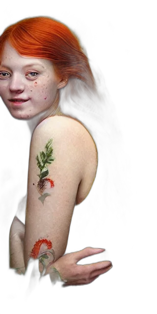 tree, creature, face, photorealistic transparent PNG cut-out