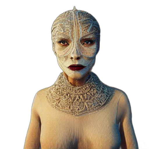 mask, jewelry, face, creature transparent PNG cut-out