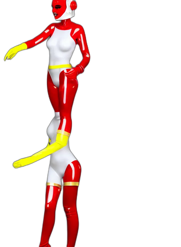 robot, staff, 3d render, concept art transparent PNG cut-out