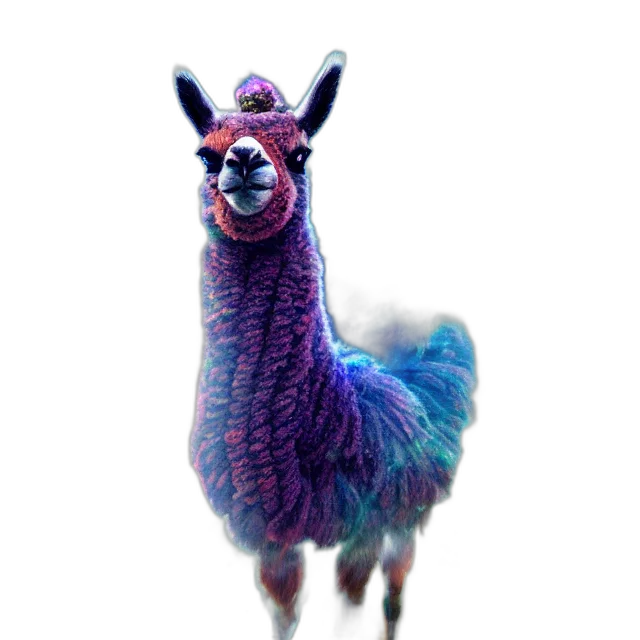 animal, creature, dress, hat, 3d render, concept art, pixel art, vaporwave transparent PNG cut-out