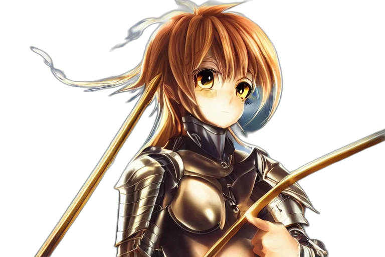 sword, weapon, staff, anime, fantasy art, concept art, photorealistic, golden transparent PNG cut-out