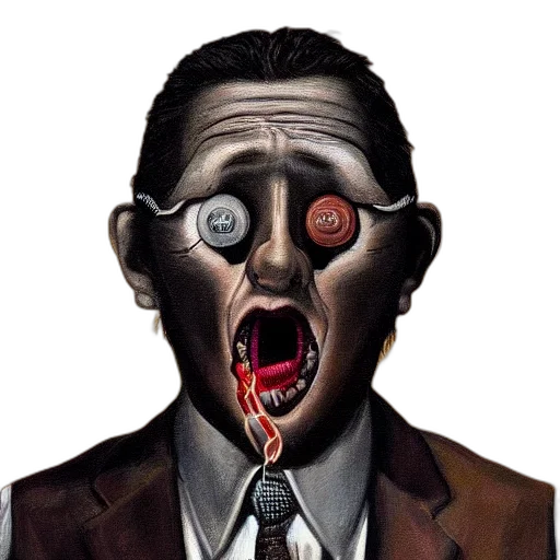 mask, face, staff, robot transparent PNG cut-out