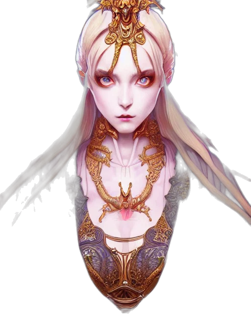 jewelry, crown, fantasy art, concept art, pixel art, anime, pastel, golden transparent PNG cut-out