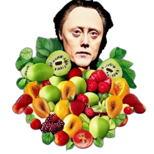 food, face, photorealistic, christopher transparent PNG cut-out