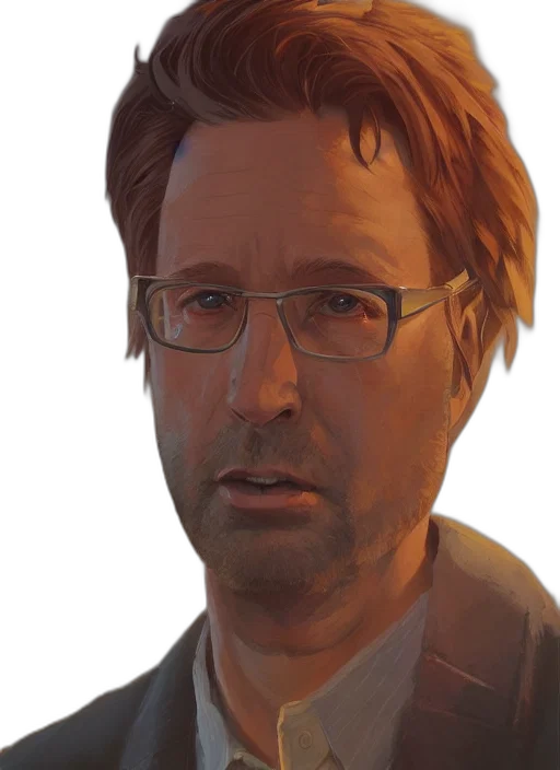 face, staff, jacket, robot transparent PNG cut-out