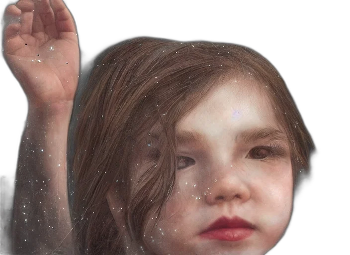 face, hair, mask, creature transparent PNG cut-out