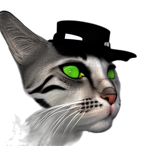 hat, animal, staff, creature transparent PNG cut-out