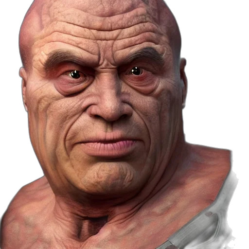face, mask, creature, photorealistic transparent PNG cut-out