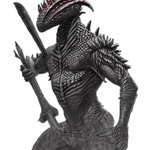 dragon, creature, staff, animal, concept art, fantasy art, 3d render, comic book art transparent PNG cut-out