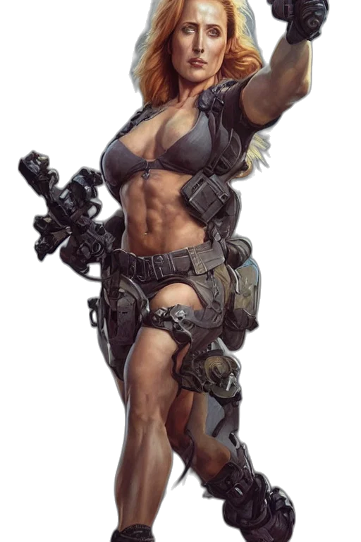 robot, weapon, concept art, cyberpunk transparent PNG cut-out