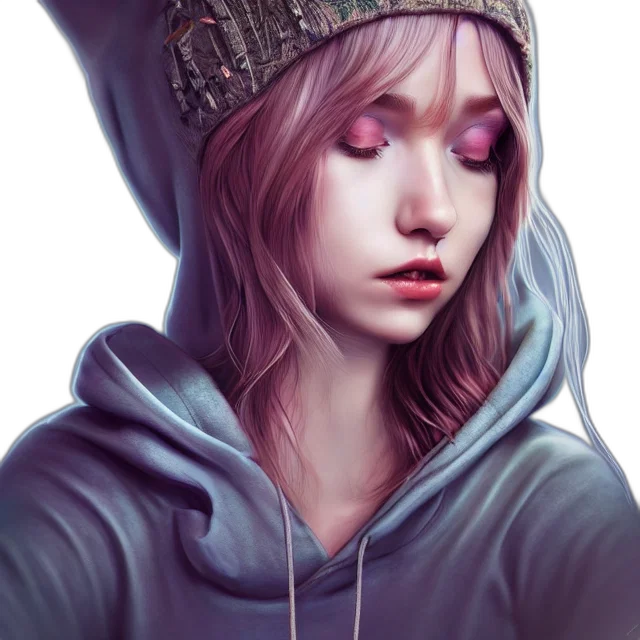 hat, face, jacket, crown, fantasy art, photorealistic, concept art, cyberpunk transparent PNG cut-out