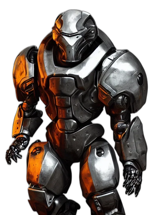 robot, concept art, 3d render, comic book art transparent PNG cut-out